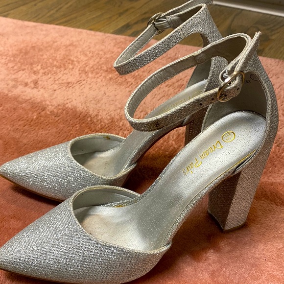 Dream Pairs Shoes - Silver Glitter Heels